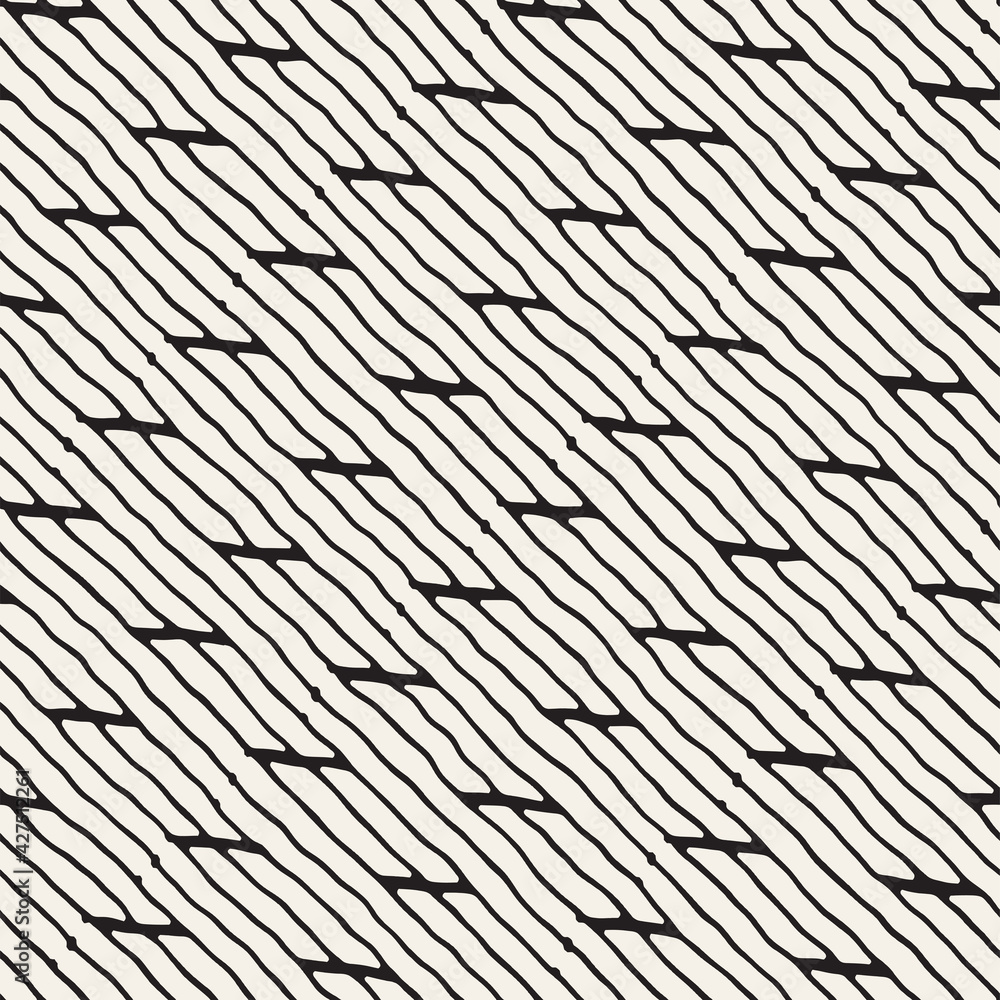 Simple ink geometric pattern. Monochrome black and white strokes background. Hand drawn ink texture for your design Simple ink geometric pattern. Monochrome black and white strokes background. Hand drawn ink texture for your design