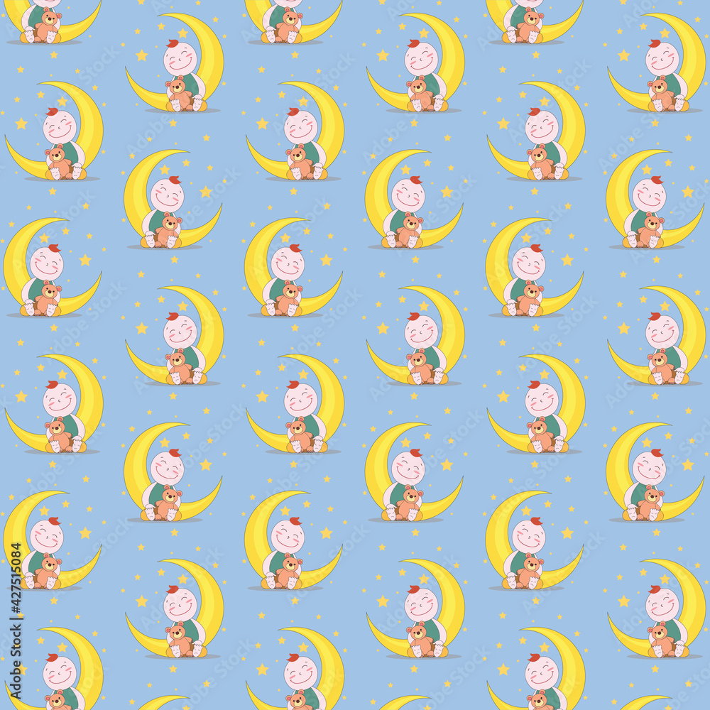 vector illustration cute cartoon card baby happy child art moon night background sleep beer greeting kid graphic design sky sweet star little girl boy toy children print baby shower teddy pattern vector illustration cute cartoon card baby happy child art moon night background sleep beer greeting kid graphic design sky sweet star little girl boy toy children print baby shower teddy pattern