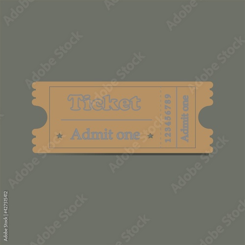 Vintage ticket 