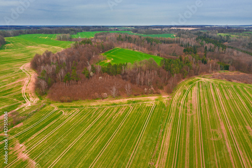 Przedgórze Sudeckie. Widok z drona.