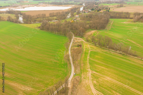 Przedgórze Sudeckie. Widok z drona.