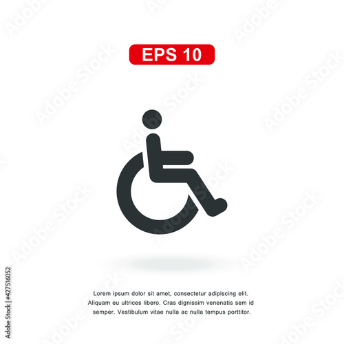 web icon disabled sign isolated on white background. Simple vector illustration.