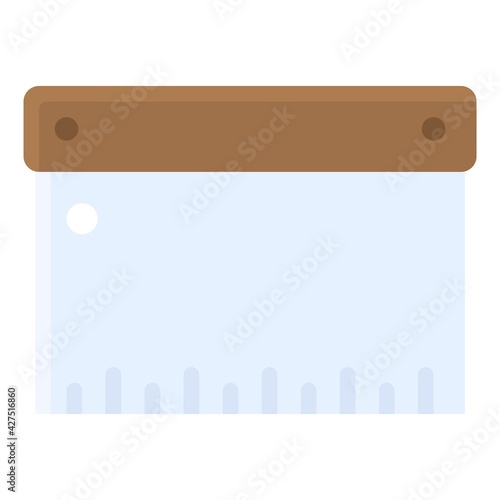 Dough scraper icon, Bakery and baking related vector