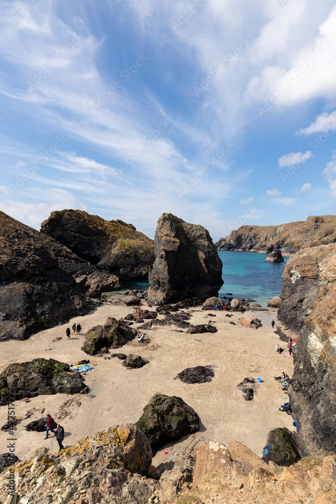 Kynance Cove on a stunning sunny day.