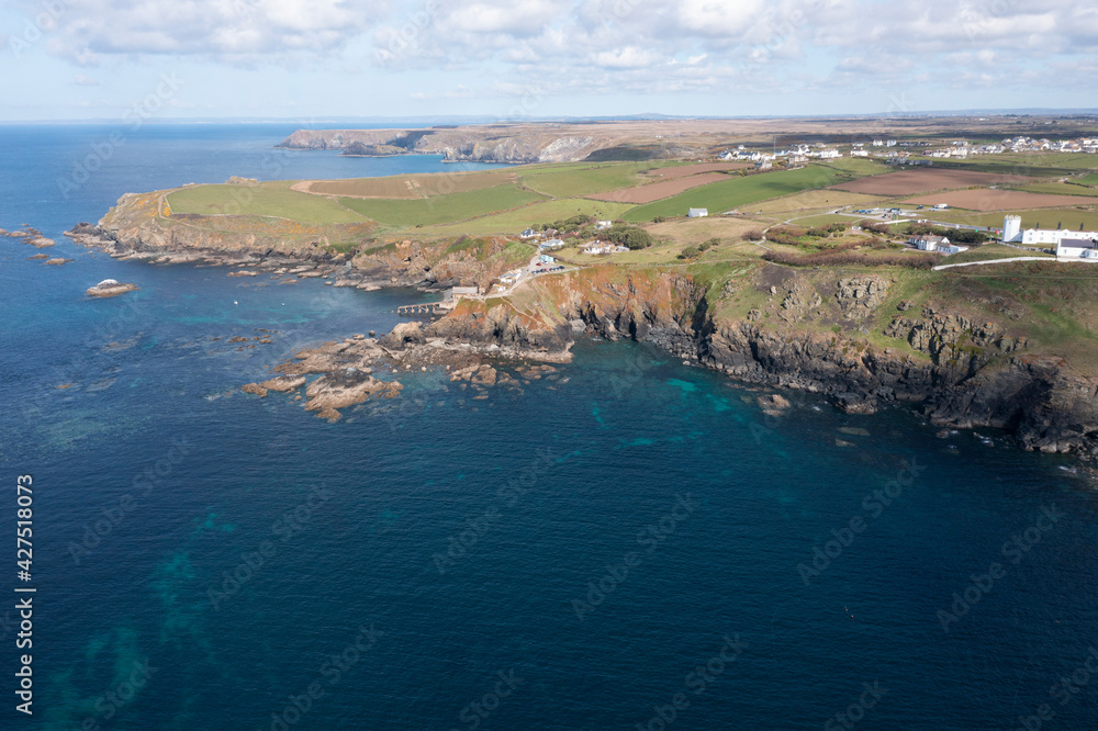 Aerial photograph of the Lizard, Cornwall, England.