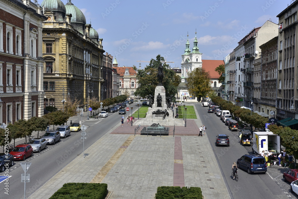 Krakow, a historic city in Poland, - obrazy, fototapety, plakaty 