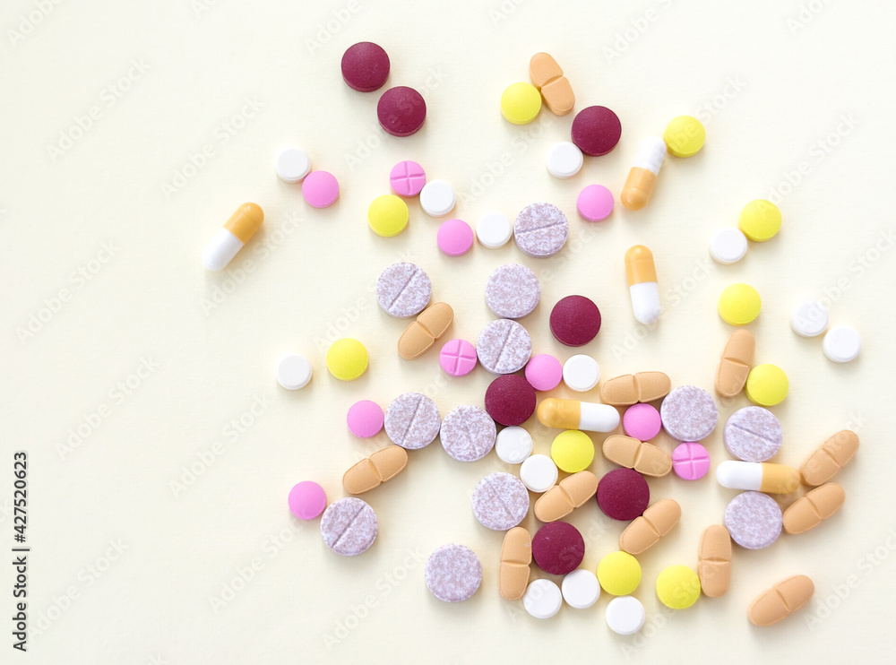 Pills and capsules background stock photo. Pills and capsules background stock photo.
