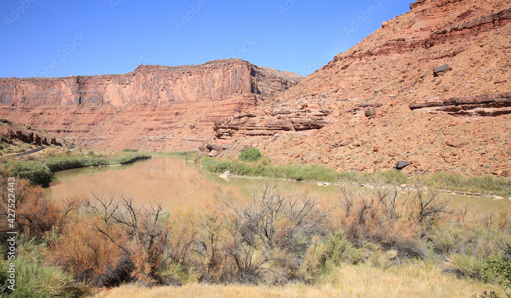 Colorado Riverway Recreation Area near Moab in Utah, USA Colorado Riverway Recreation Area near Moab in Utah, USA