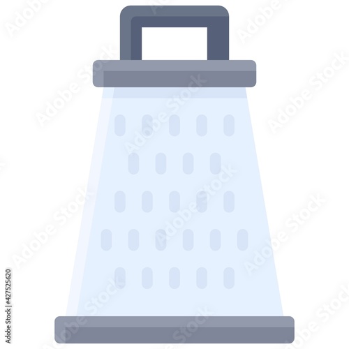 Grater icon, Bakery and baking related vector