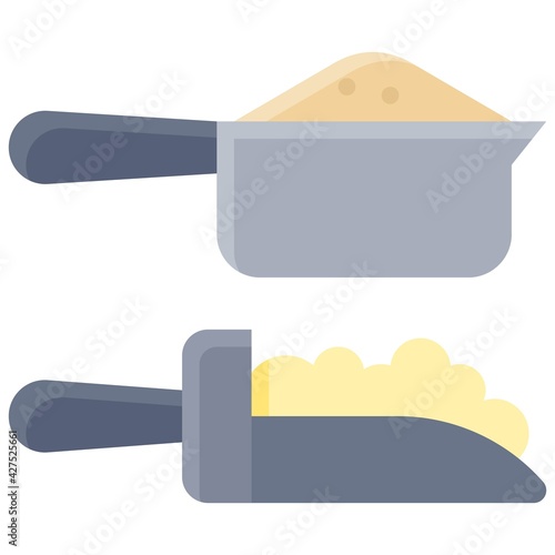 Spoon icon, Bakery and baking related vector