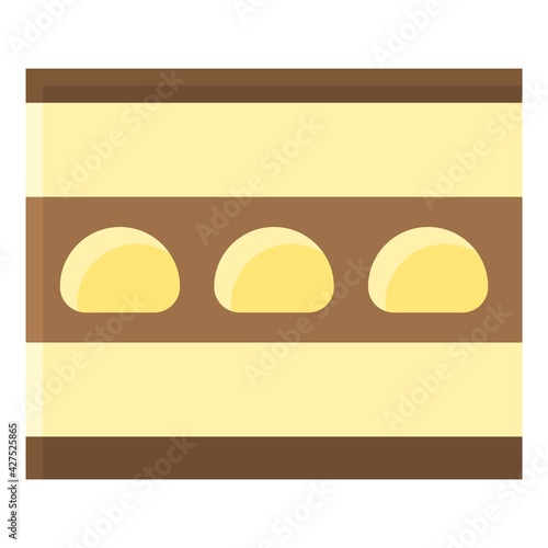 Tiramisu icon, Bakery and baking related vector