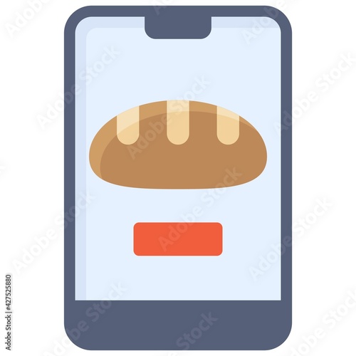 Bakery App icon, Bakery and baking related vector