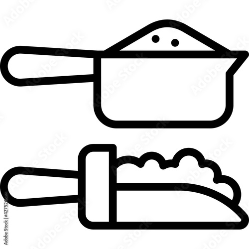 Spoon icon, Bakery and baking related vector