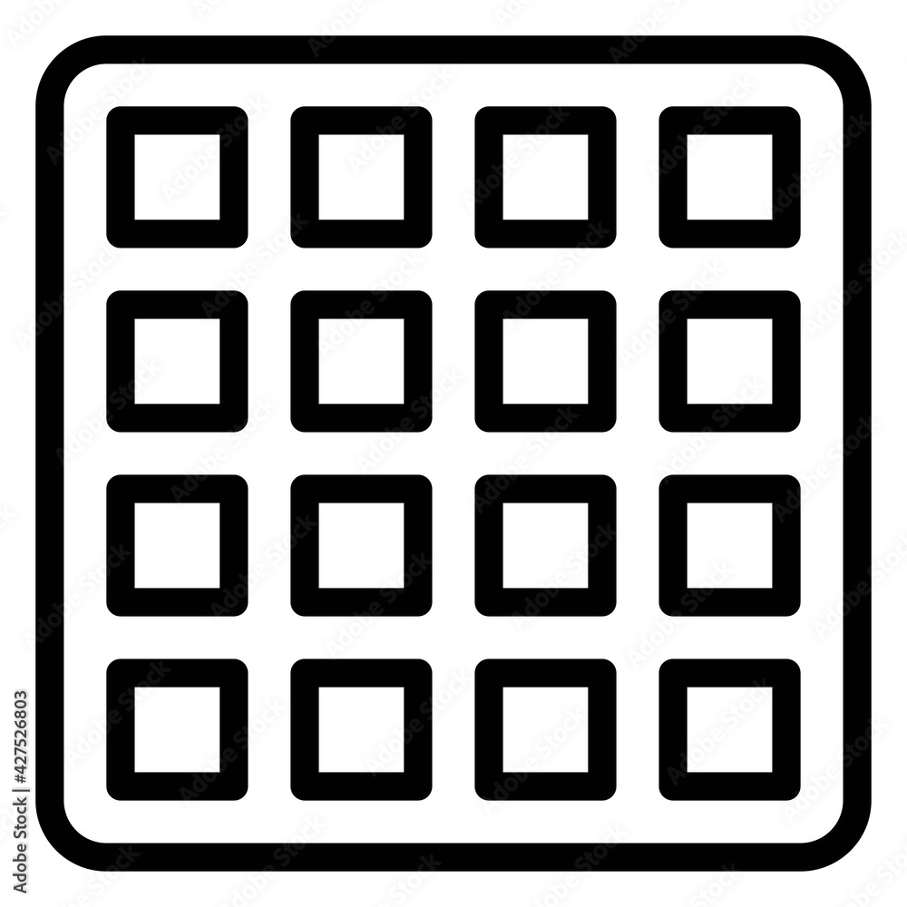 Waffle icon, Bakery and baking related vector Waffle icon, Bakery and baking related vector