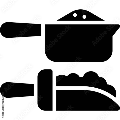 Spoon icon, Bakery and baking related vector