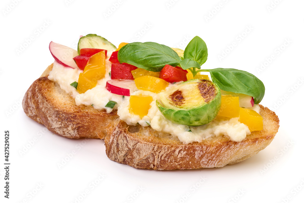 Spanish Tapas and Pinchos with mozzarella cheese, isolated on white background. High resolution image Spanish Tapas and Pinchos with mozzarella cheese, isolated on white background. High resolution image