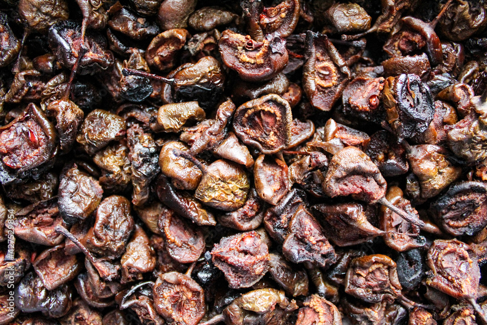 Dry brown pears. Dried Fruits. Dry Pear Fruit. Food background. Dry brown pears. Dried Fruits. Dry Pear Fruit. Food background.