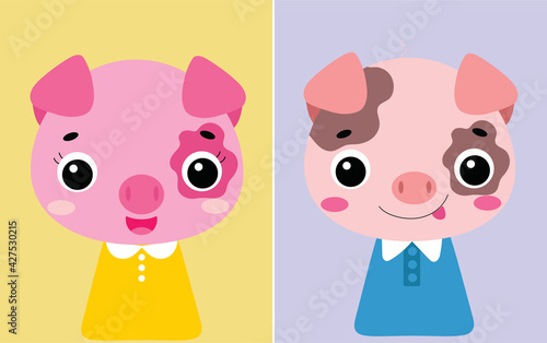 Pig farm animals