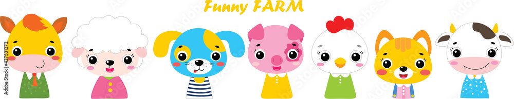 background with farm animal background with farm animal