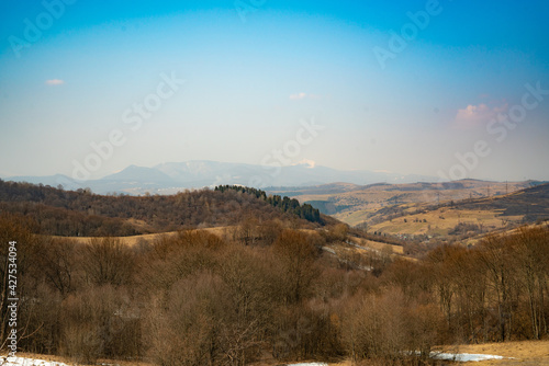 Beautiful mountain views in spring. Carpathians. Ukraine.