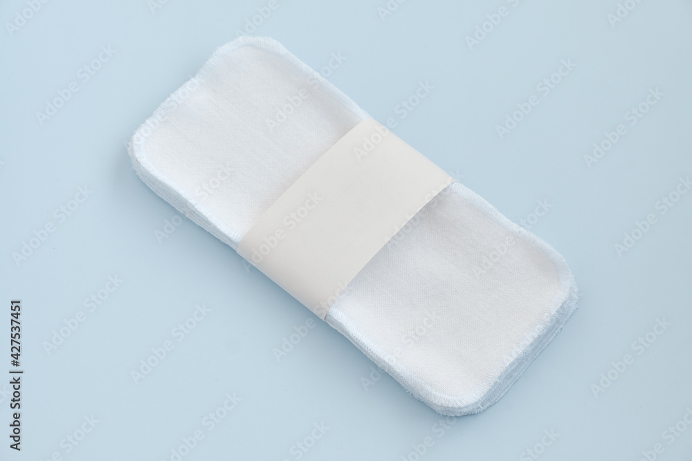 Zero waste cloth wipes on a blue background. Zero waste cloth wipes on a blue background.