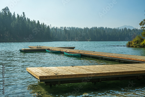 Boat Dock at Suttle Lake near Camp Sherman in Central Oregon
