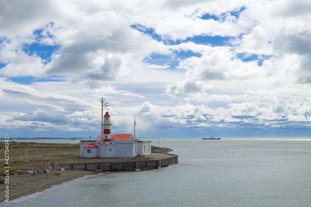 Punta Delgada lighthouse view, Chilean cross border.