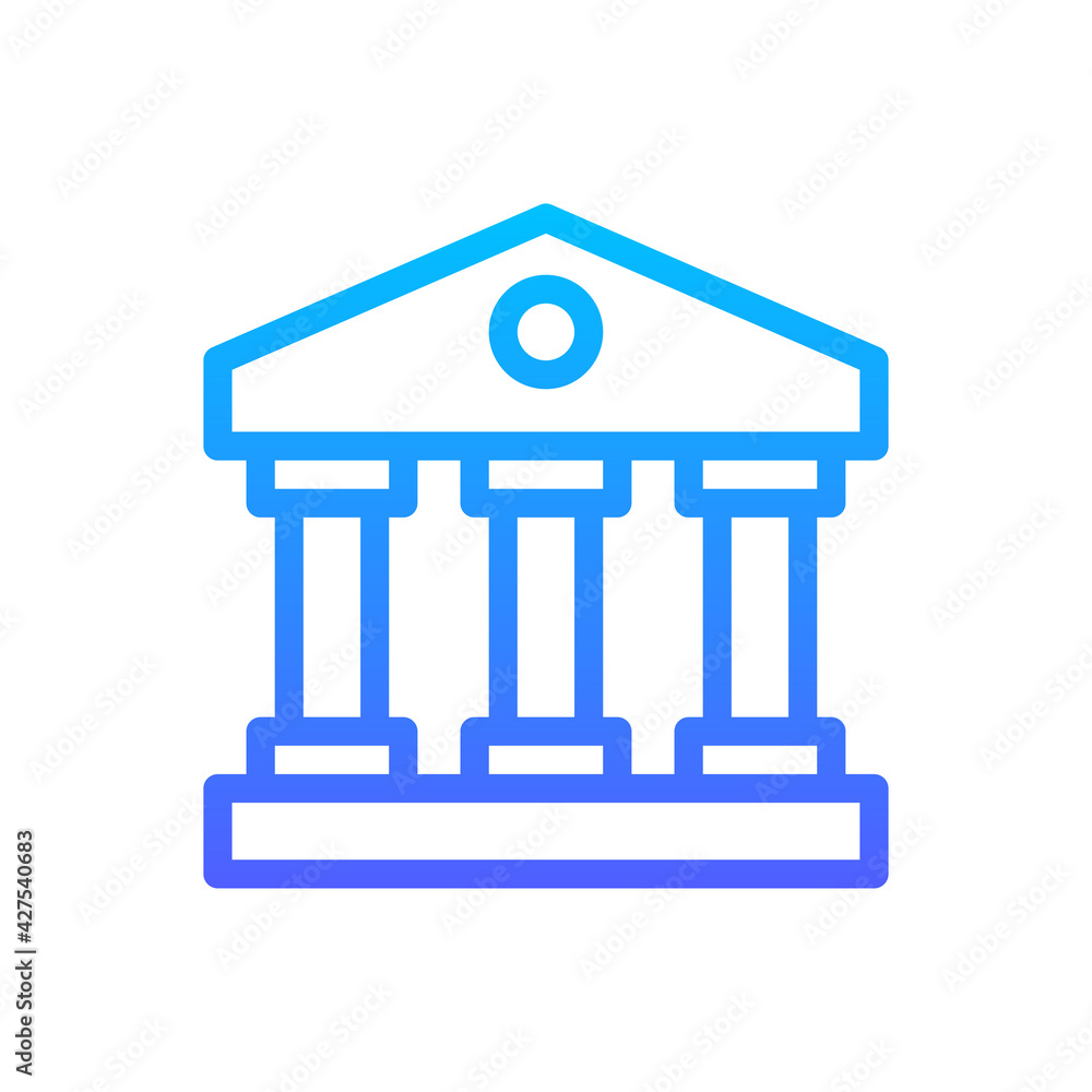 Bank Vector Icon. Hotel and Services Symbol EPS 10 Bank Vector Icon. Hotel and Services Symbol EPS 10