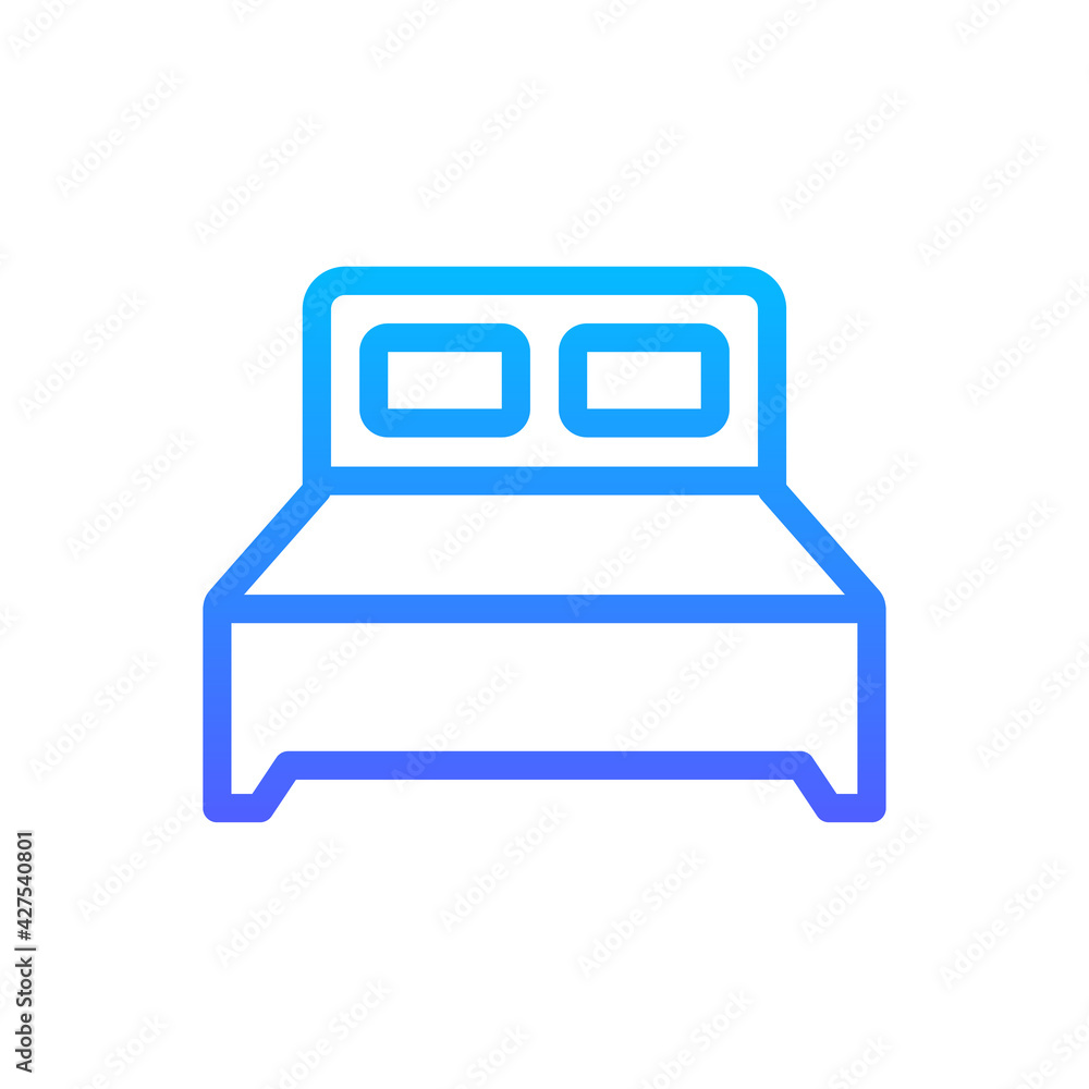 Bedroom Vector Icon. Hotel and Services Symbol EPS 10 Bedroom Vector Icon. Hotel and Services Symbol EPS 10