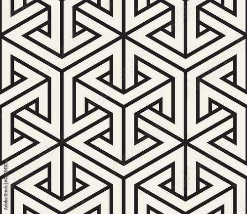 Vector seamless pattern. Modern stylish abstract texture. Repeating geometric tiles