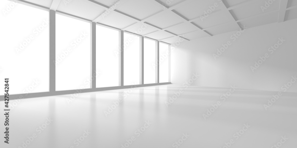Fototapeta premium Abstract White Architecture Design Concept