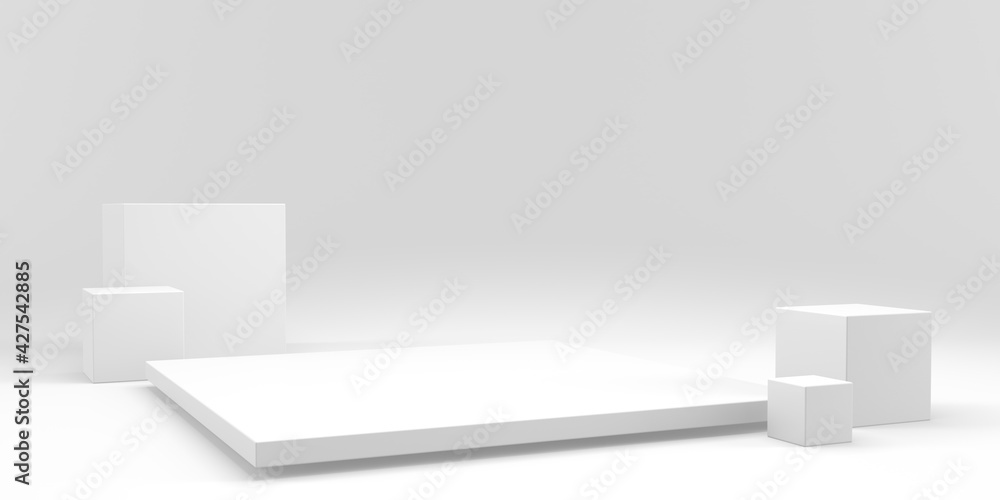 Abstract scene podium mockup. Award ceremony concept Abstract scene podium mockup. Award ceremony concept