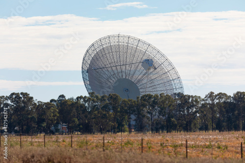 A large outdoor scientific radio telescope