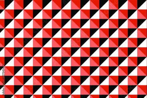 Vector repeating background of multicolored triangles