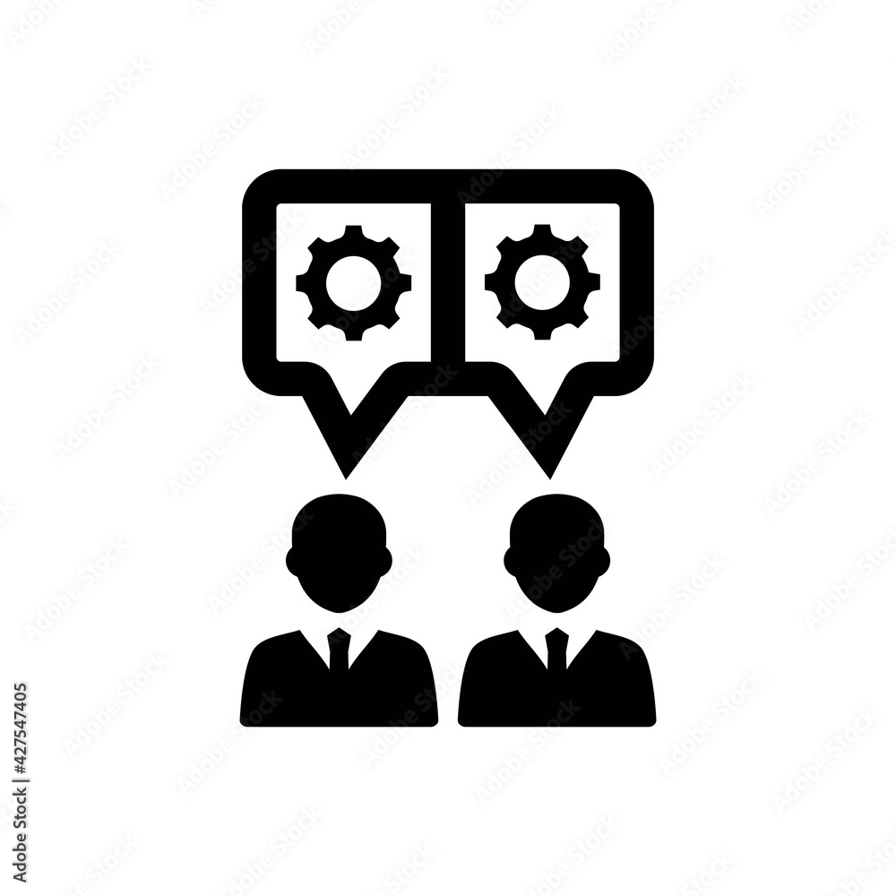 Brainstorming teamwork icon Brainstorming teamwork icon