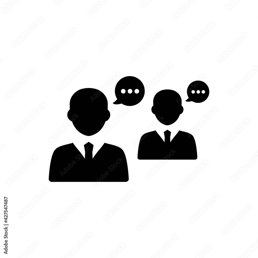 Conversation teamwork icon Conversation teamwork icon