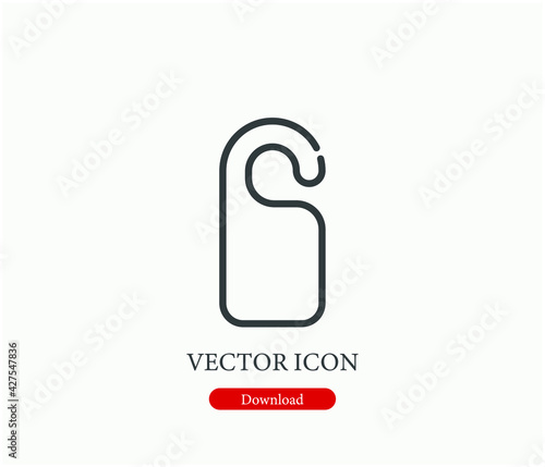 Disturbance vector icon. Editable stroke. Linear style sign for use on web design and mobile apps, logo. Symbol illustration. Pixel vector graphics - Vector