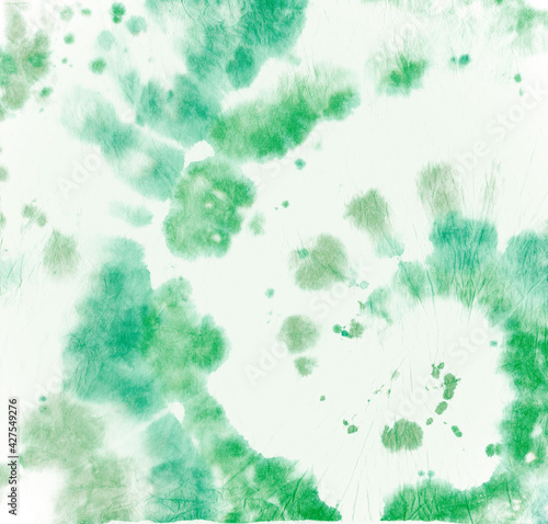 Circular Tie Dye. Artistic Watercolor Texture. Hippie Art Backdrop. Green Tye Die Roll. Swirl Color Effect. Abstract Batik Print. Rock Circle Pattern. Spiral Painting. Tie Dye Circular. © Yasna