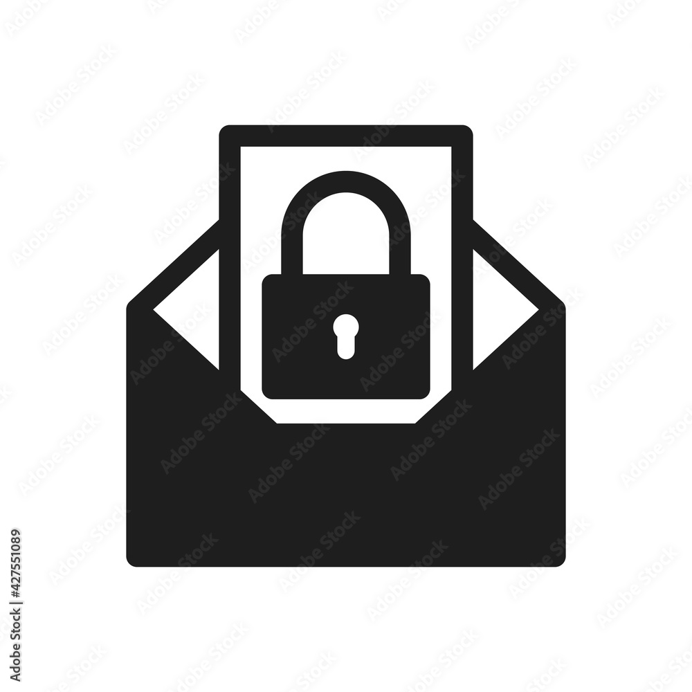 email lock security icon sign symbol email lock security icon sign symbol