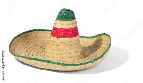 big mexican hat on black background