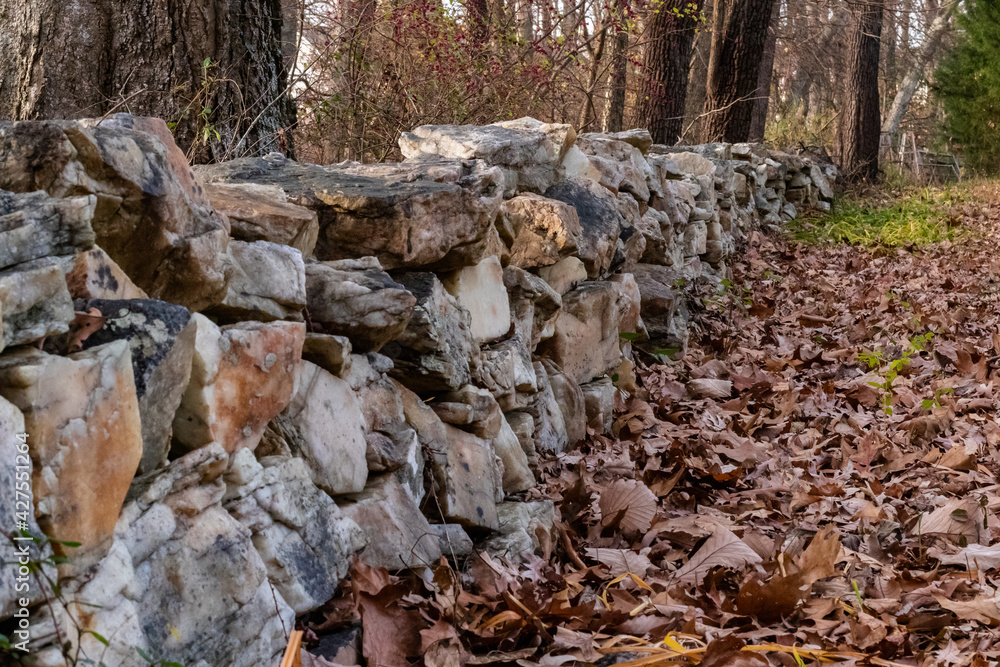 Virginia Rock Wall in the Fall Virginia Rock Wall in the Fall