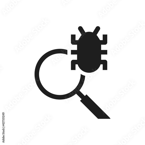 USB Drive infected virus icon malware and Bug sign symbol