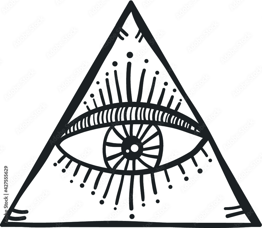 Third eye triangle Stock Vector | Adobe Stock