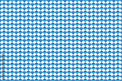 Patrón de cuadrados en dos tonos de azul alternados con cudros blancos estilo ajedrez.
