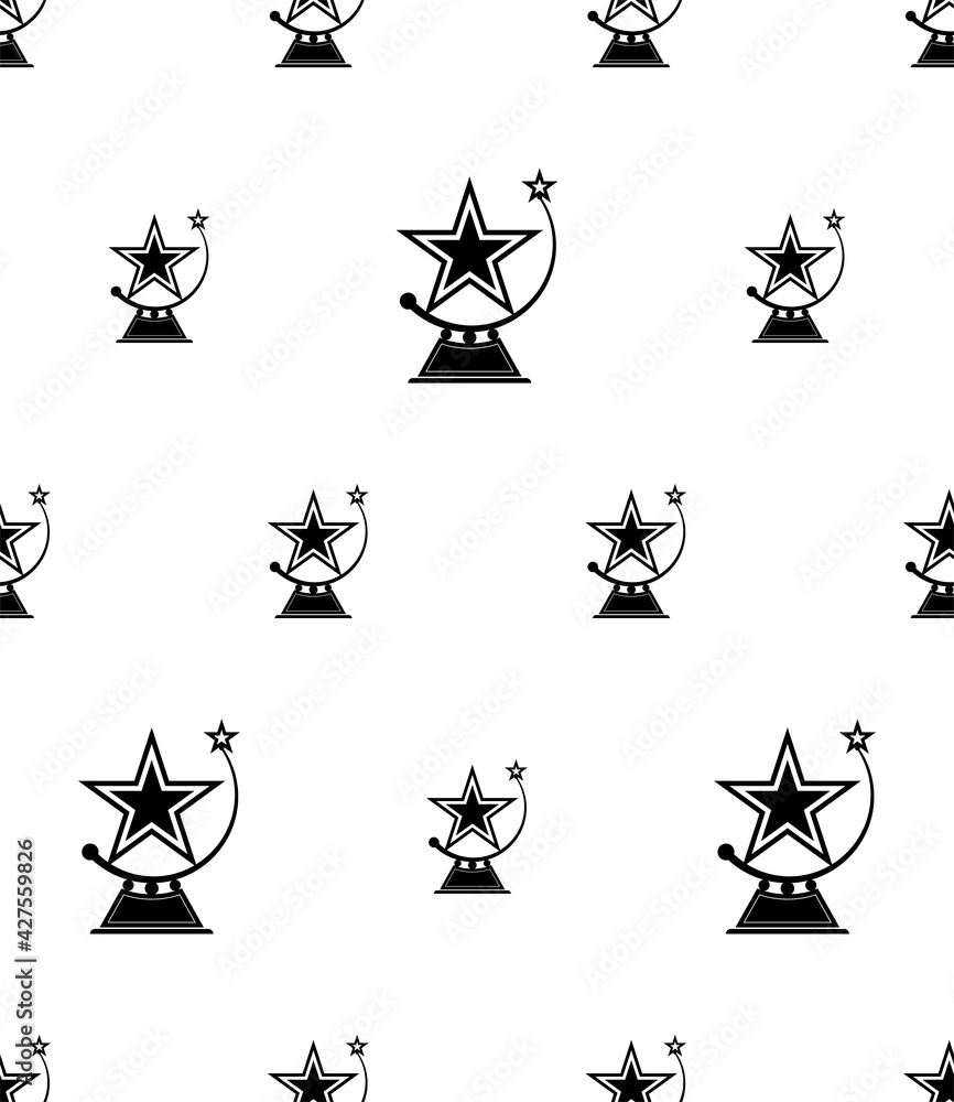 Fototapeta premium Prize Icon Seamless Pattern, Award Icon, Trophy Icon