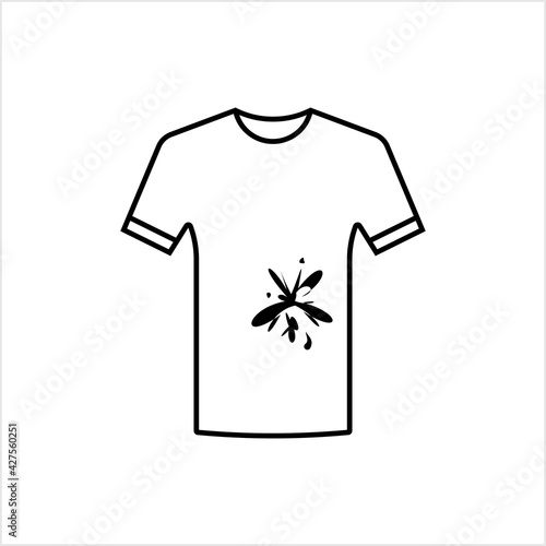 Dirty Shirt Icon, Shirt With Dirty Spots Icon