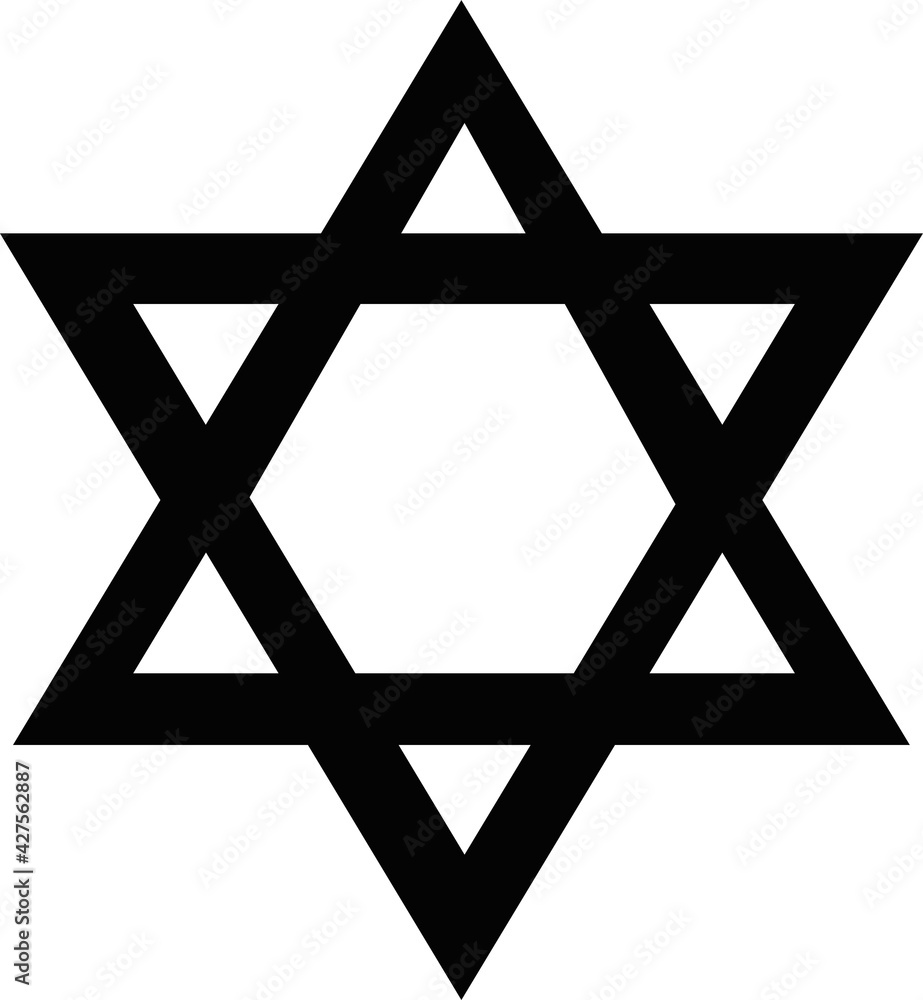 Vector illustration of the star of david symbol Vector illustration of the star of david symbol