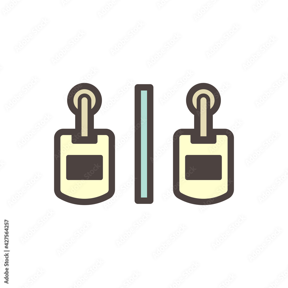 Stall of commercial public toilet room or restroom for men vector icon. That sanitary ware install or hang on wall consist of urinal bowl separated by partition screen or board or divider for privacy. Stall of commercial public toilet room or restroom for men vector icon. That sanitary ware install or hang on wall consist of urinal bowl separated by partition screen or board or divider for privacy.
