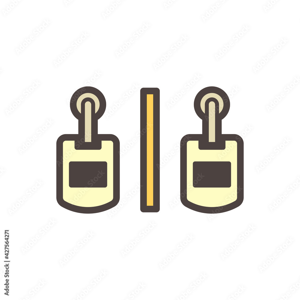 Stall of commercial public toilet room or restroom for men vector icon. That sanitary ware install or hang on wall consist of urinal bowl separated by partition screen or board or divider for privacy. Stall of commercial public toilet room or restroom for men vector icon. That sanitary ware install or hang on wall consist of urinal bowl separated by partition screen or board or divider for privacy.