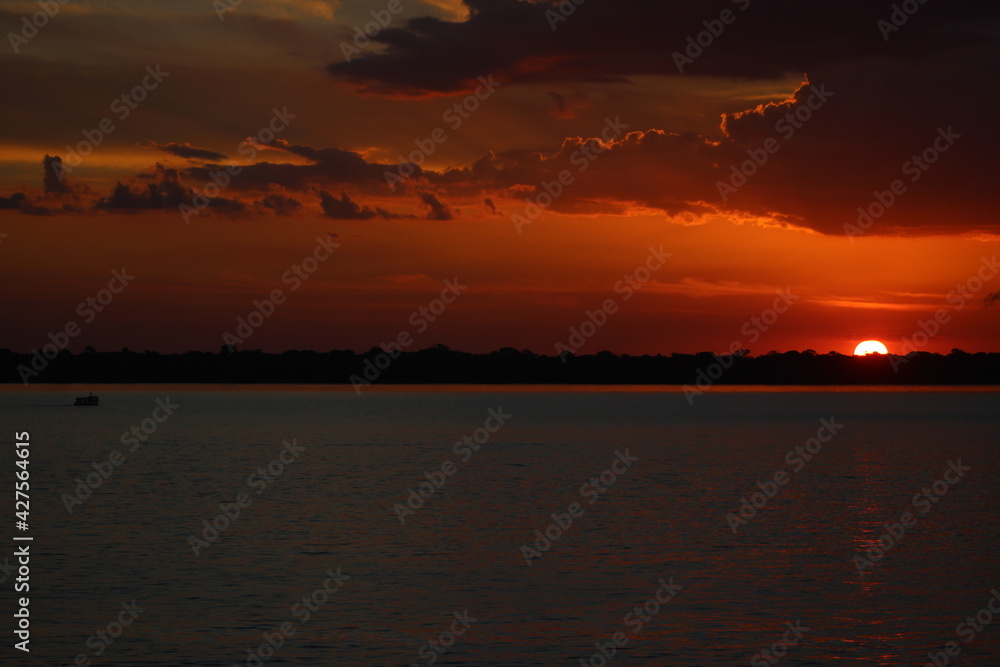 Naklejka premium Pôr do Sol - Belém do Pará